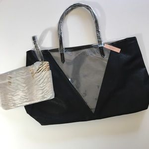 Victoria’s Secret tote bag w/little bag inside NWT
